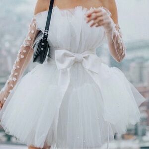 Untamed Petals by Amanda Judge Arlington Pearl Mini Dress, Size XS